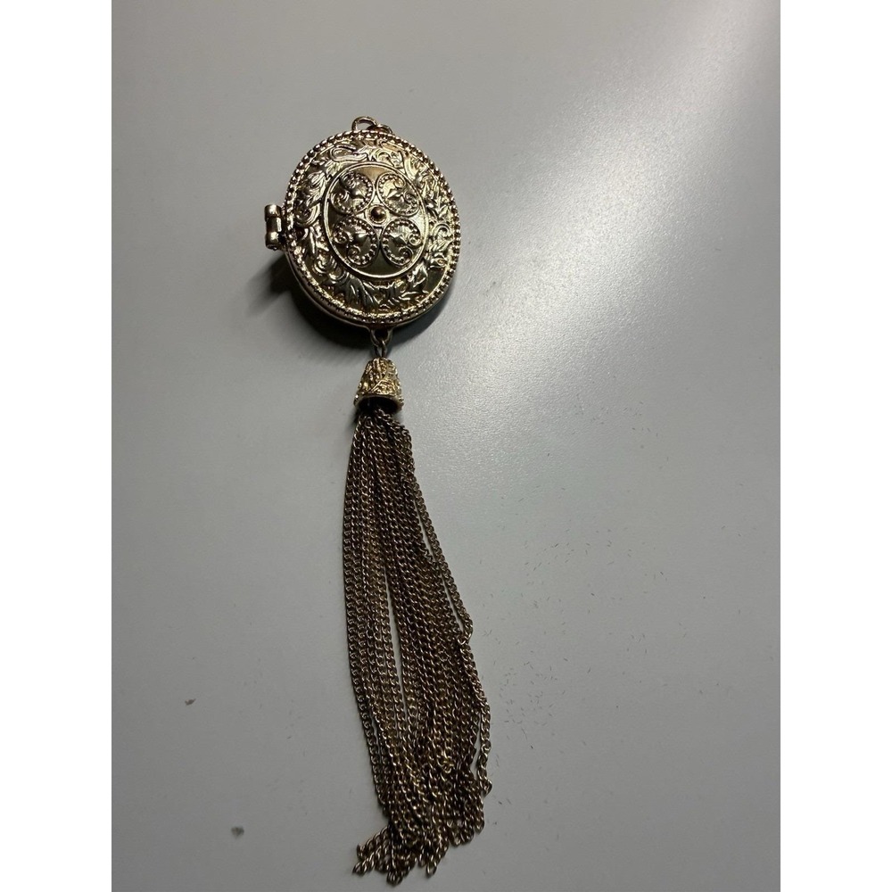 Vintage gold-tone locket pendant